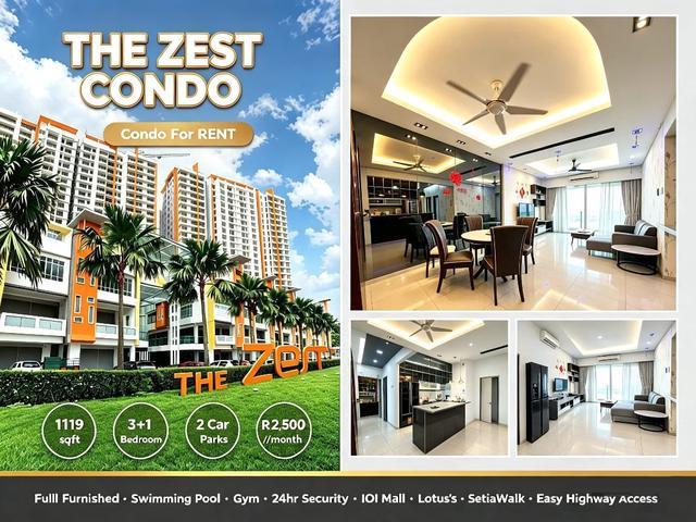Condominium for rent in Bandar Kinrara, Majlis Bandaraya Subang Jaya
