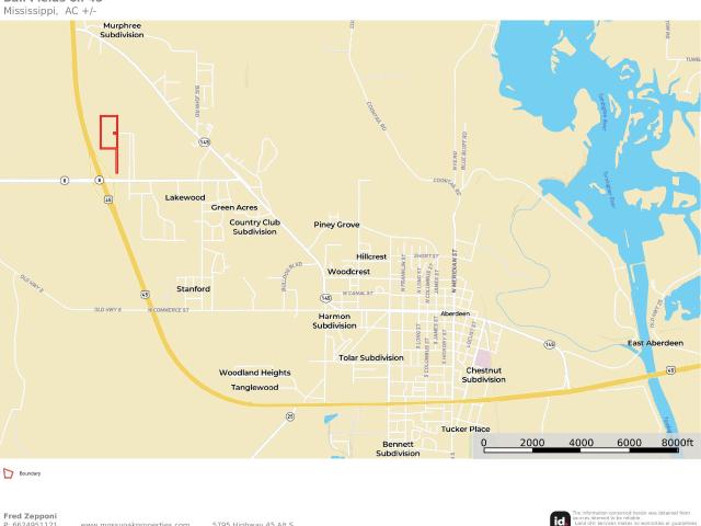 Land for sale in Aberdeen, Mississippi