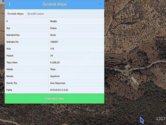 Datça, Muğla içerisinde satılık Arsa