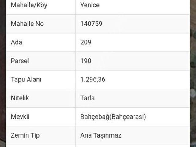 Muğla içerisinde satılık Arsa