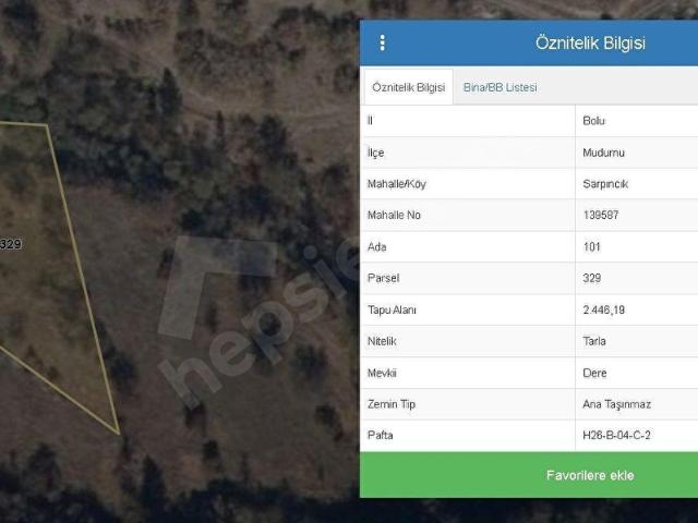 Mudurnu, Bolu içerisinde satılık Arsa