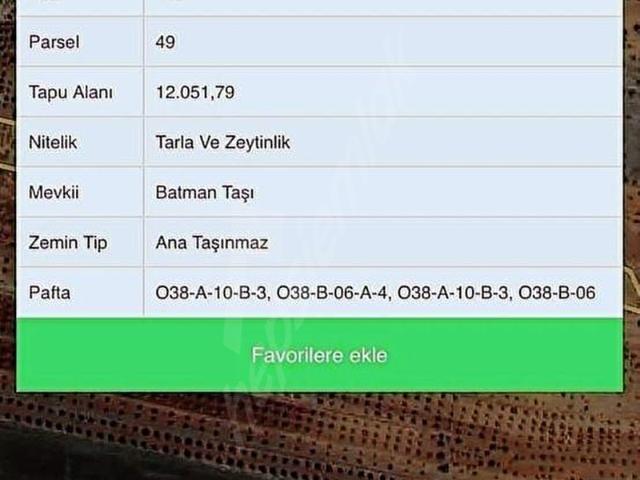 Sarıt Mahallesi, Şahinbey içerisinde satılık Arsa