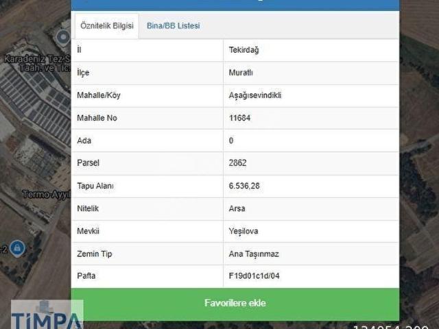 Muratli, Tekirdağ içerisinde satılık Depo