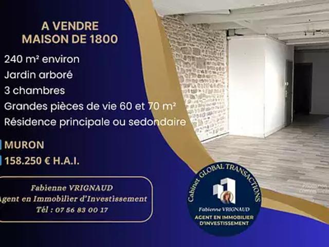 Maison vente à Rochefort, Muron
