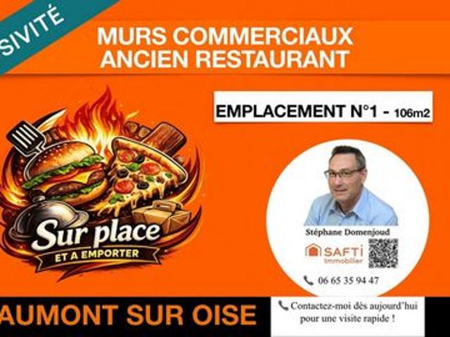 Local Commercial vente à Beaumont-sur-Oise, Val-d'Oise