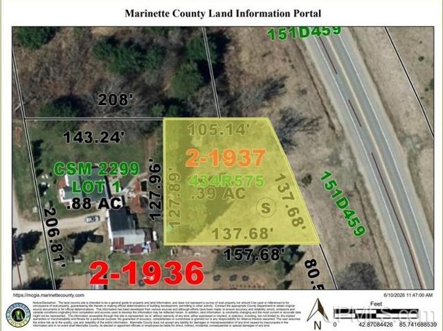 Land for sale in Amberg, Wisconsin