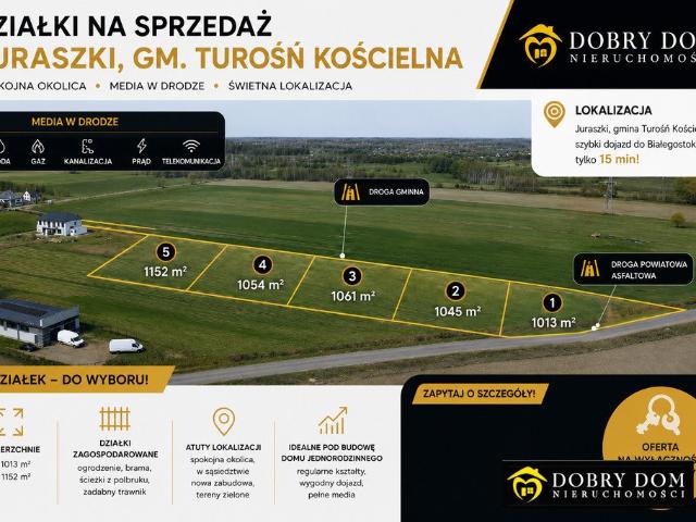 Grunt na sprzedaż w Juraszki, powiat białostocki