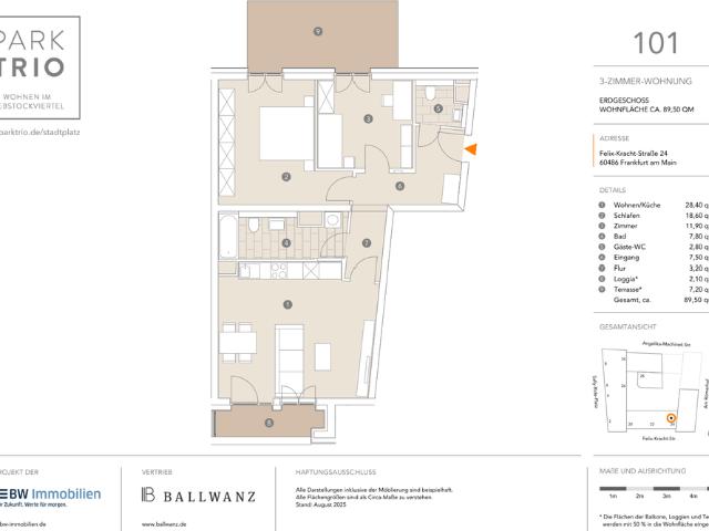 Apartment mieten in Bockenheim, Sachsenhausen