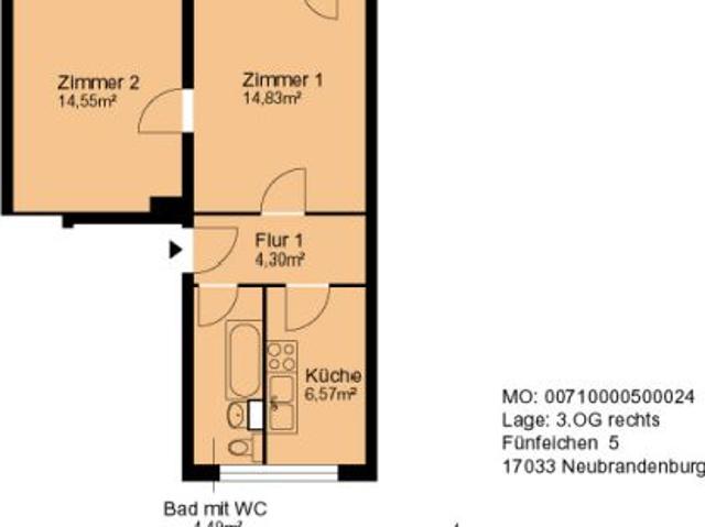 Wohnung mieten in Fünfeichen, Neubrandenburg