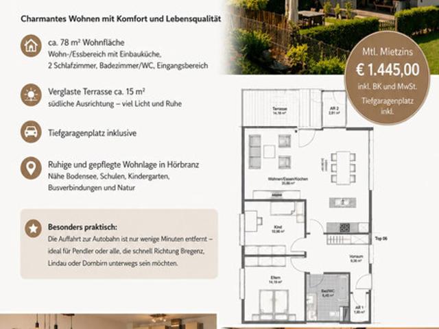 Apartment mieten in Hörbranz, Vorarlberg