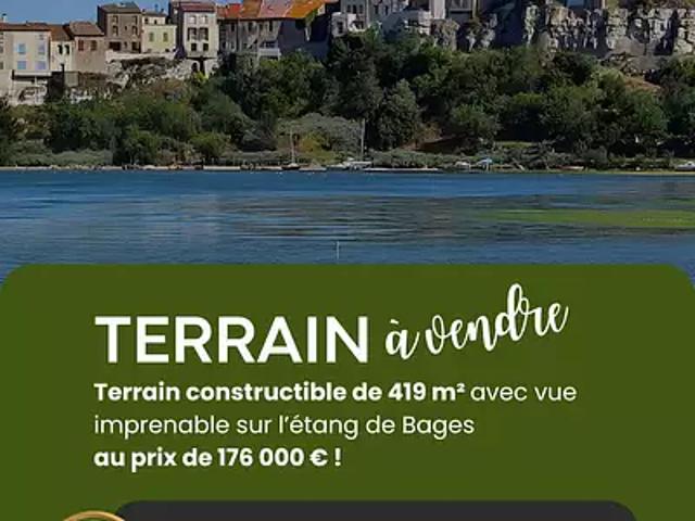 Terrain vente à Narbonne