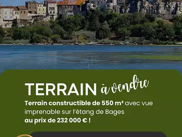 Terrain vente à Narbonne