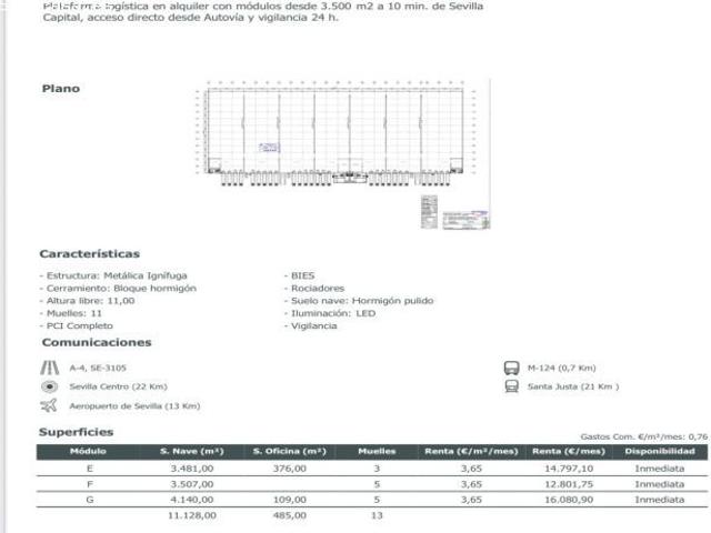 Nave en venta en Sevilla, Andalucía
