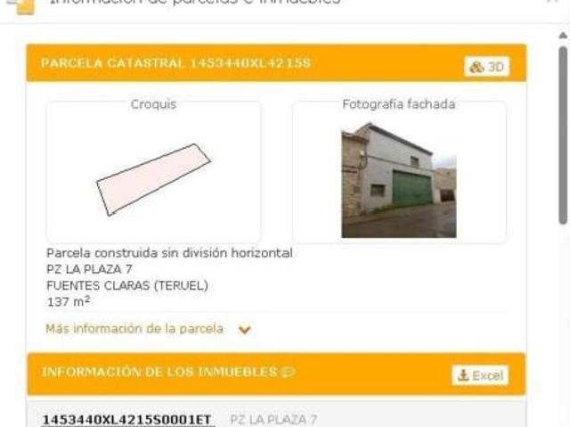 Nave en venta en Fuentes Claras, Jiloca
