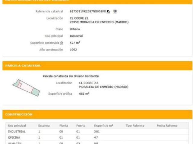 Nave en venta en Polígono Industrial San Milán, Moraleja de Enmedio