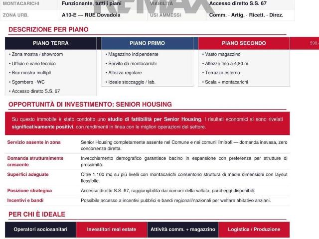 Locale Commerciale in vendita a Unione di Comuni della Romagna Forlivese, Dovadola