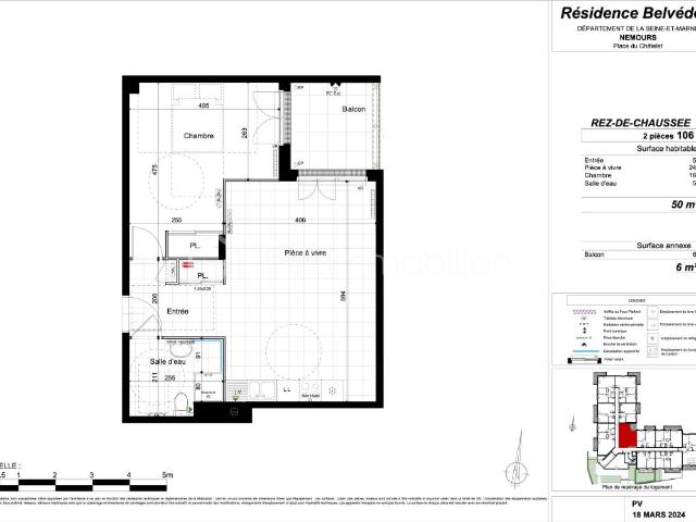 Appartement vente à Fontainebleau, Montcourt-fromonville