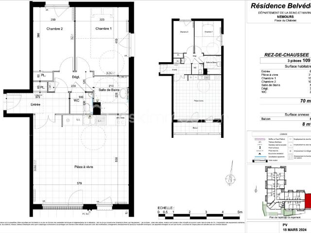Appartement vente à Fontainebleau, Montcourt-fromonville