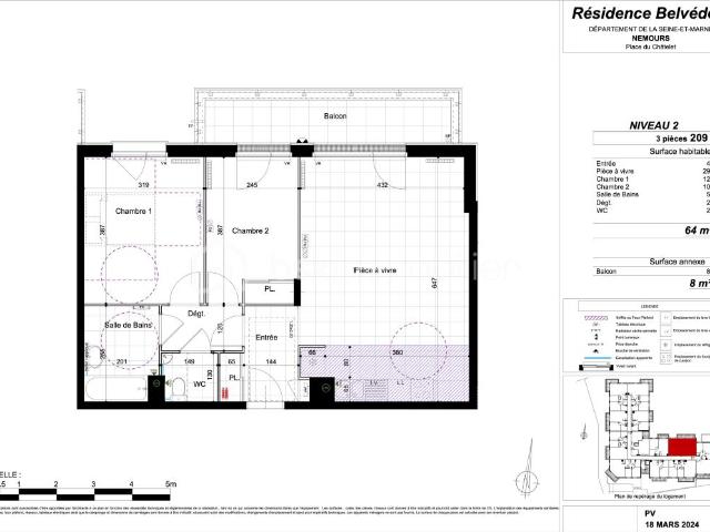 Appartement vente à Fontainebleau, Montcourt-fromonville