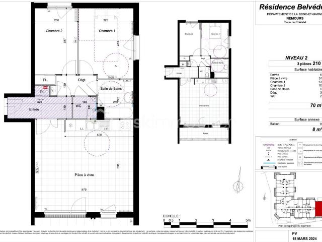 Appartement vente à Fontainebleau, Montcourt-fromonville
