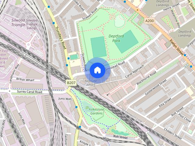Apartment for rent in Pepys Estate, Greater London