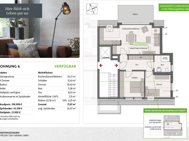 Dachgeschosswohnung kaufen in Solingen, Nordrhein-Westfalen