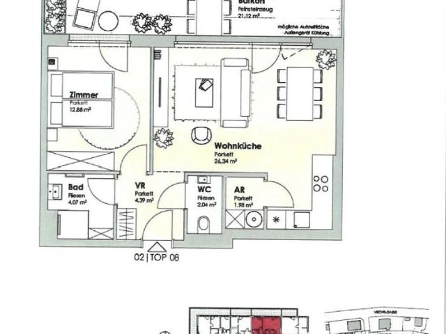 Apartment mieten in Mödling, Schöffelstadt