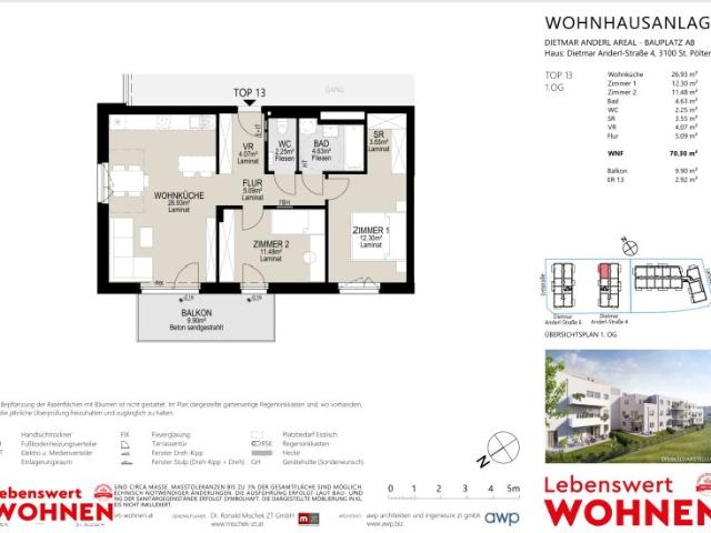 Terrassenwohnung mieten in St. Pölten, Niederösterreich