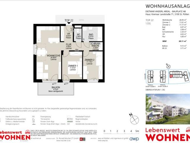 Terrassenwohnung mieten in St. Pölten, Niederösterreich