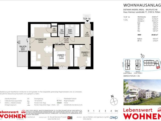 Terrassenwohnung mieten in St. Pölten, Niederösterreich