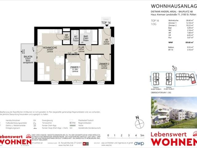 Terrassenwohnung mieten in St. Pölten, Niederösterreich