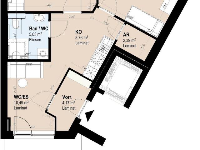 Apartment mieten in Gries, Gersdorf-Feistritz