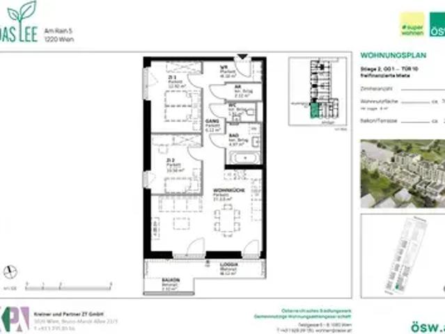 Apartment mieten in Donaustadt, Wien