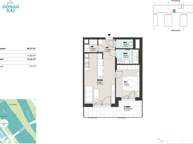 Apartment mieten in KG Brigittenau, Wien
