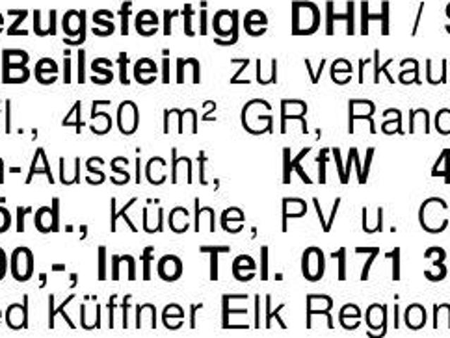 Doppelhaushälfte kaufen in Beilstein, Baden-Württemberg