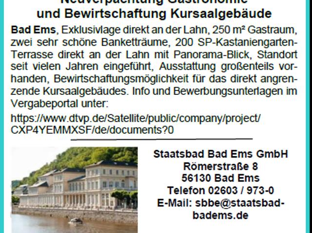 Gewerbe mieten in Bad Ems, Rheinland-Pfalz