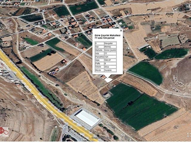 Nevşehir Merkez, Nevşehir içerisinde satılık Arsa