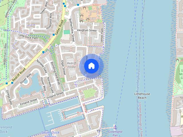 Apartment for rent in Rotherhithe, Greater London