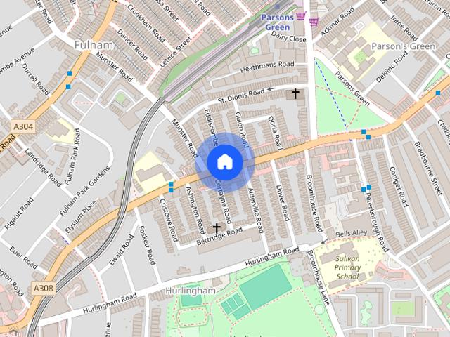 Apartment for rent in Hurlingham, Greater London