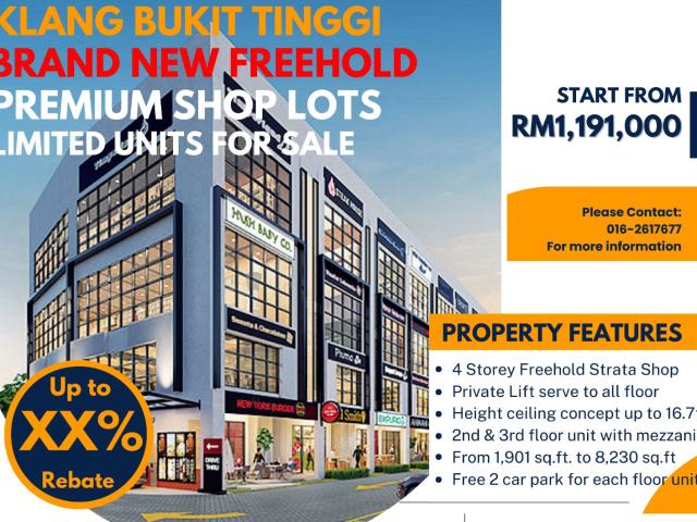 Shop for sale in Port Klang, Selangor