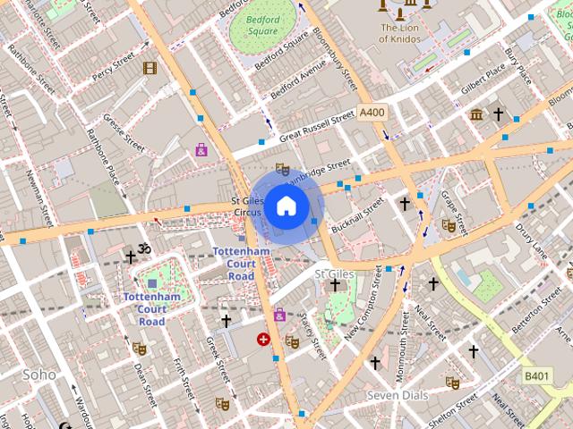 Apartment for rent in Saint Giles, Bloomsbury