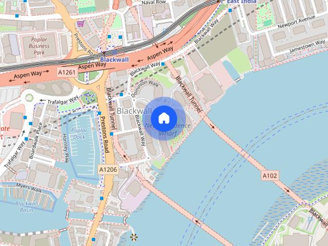 Apartment for rent in Blackwall, Greater London