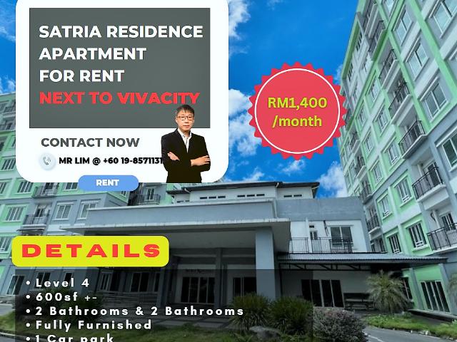 Apartment for rent in Kuching, Sarawak