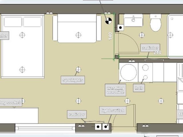 Studio for rent in Old Malden, Greater London