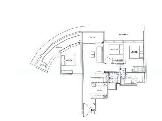 Condominium for sale in Shenton Way, 02 City, Business District