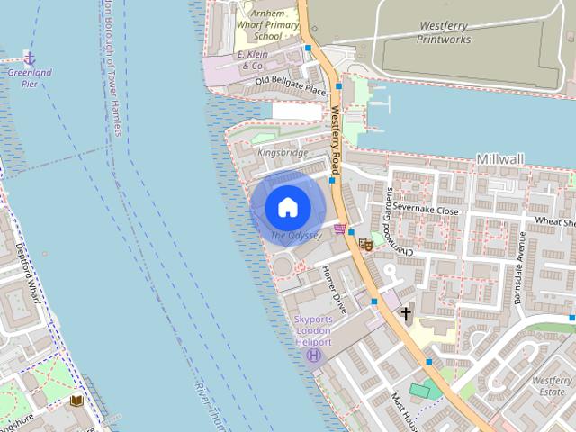 Apartment for rent in The Odyssey, Isle Of Dogs