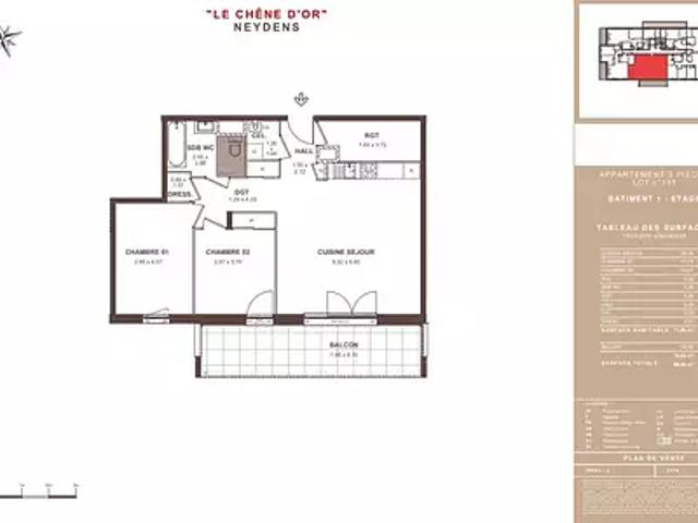 Appartement vente à Saint-Julien-en-Genevois, Neydens