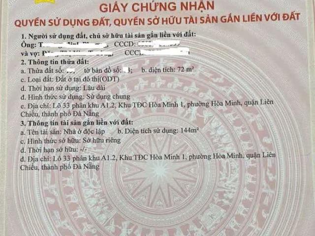 Nhà mặt phố bán tại Liên Chiểu, Đà Nẵng