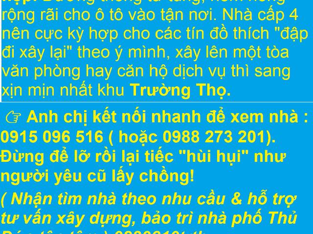 Nhà mặt phố bán tại Thủ Đức, Hồ Chí Minh