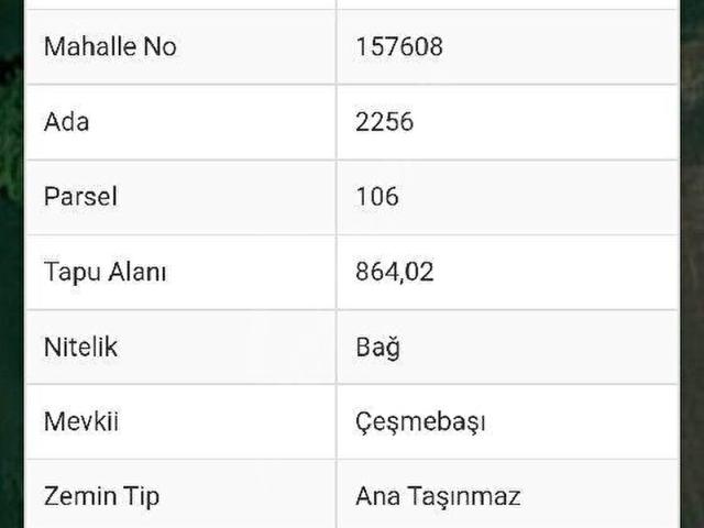 Özlüce Mahallesi, Nilüfer içerisinde satılık Arsa